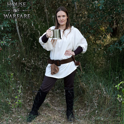 Jarra Medieval de Acero Pulido - 4,5 Pulgadas, 660 Ml de Capacidad - Imagen 5
