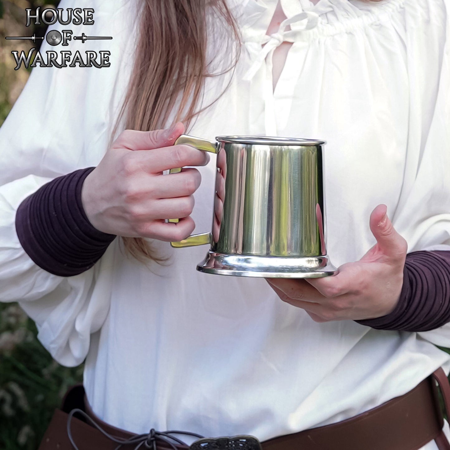 Jarra Medieval de Acero Pulido - 4,5 Pulgadas, 660 Ml de Capacidad - Imagen 6