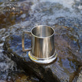 Jarra Medieval de Acero Pulido - 4,5 Pulgadas, 660 Ml de Capacidad - Imagen 1