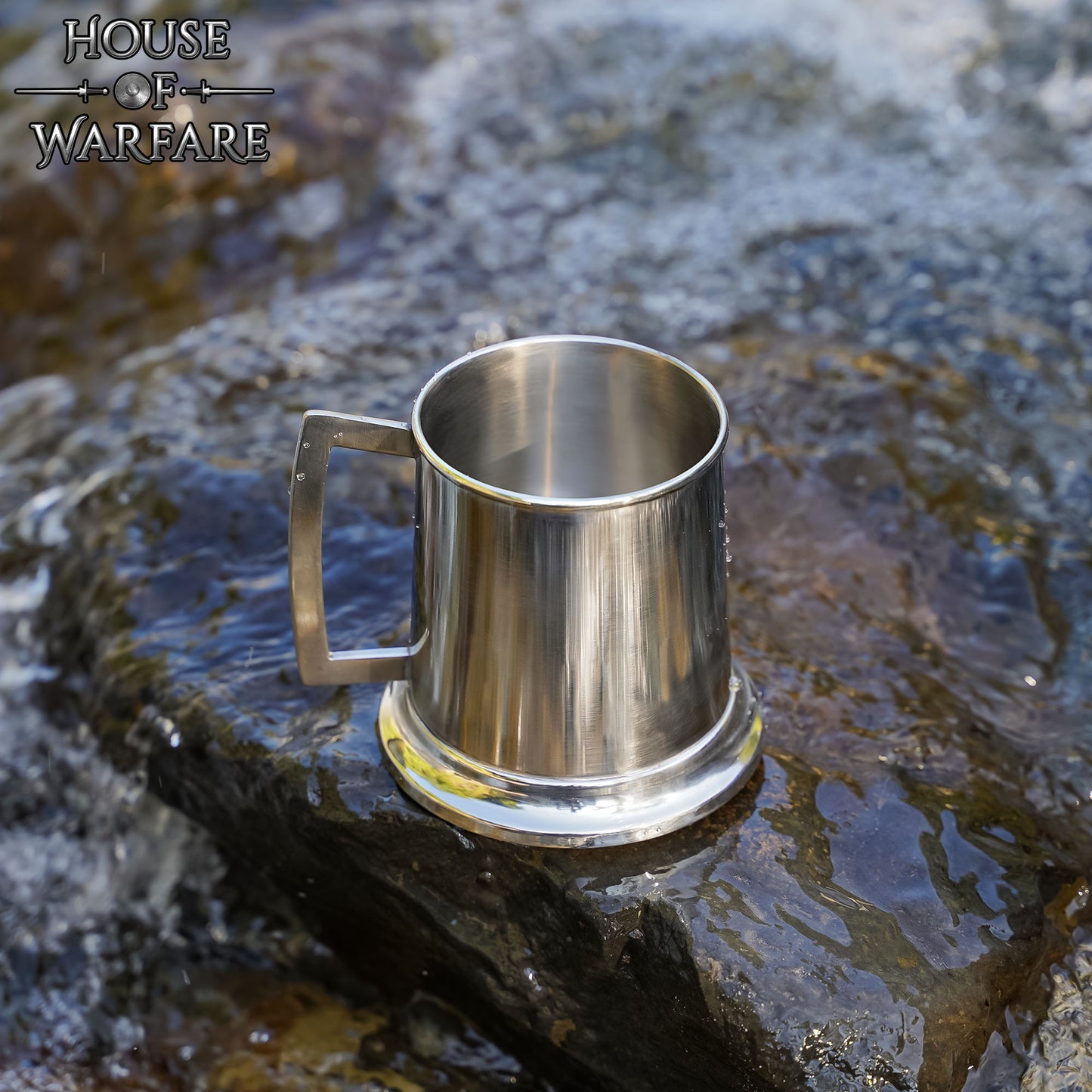 Jarra Medieval de Acero Pulido - 4,5 Pulgadas, 660 Ml de Capacidad - Imagen 1