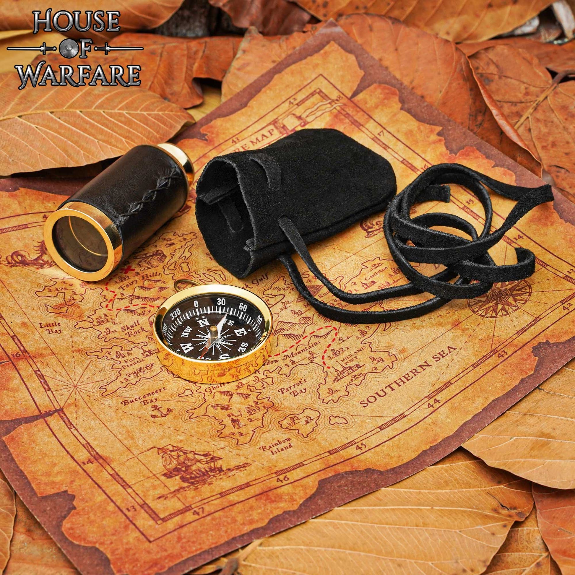 Juego de Búsqueda del Tesoro Brújula Telescopio Mapa Ideal para Larp Cosplay - Imagen 2