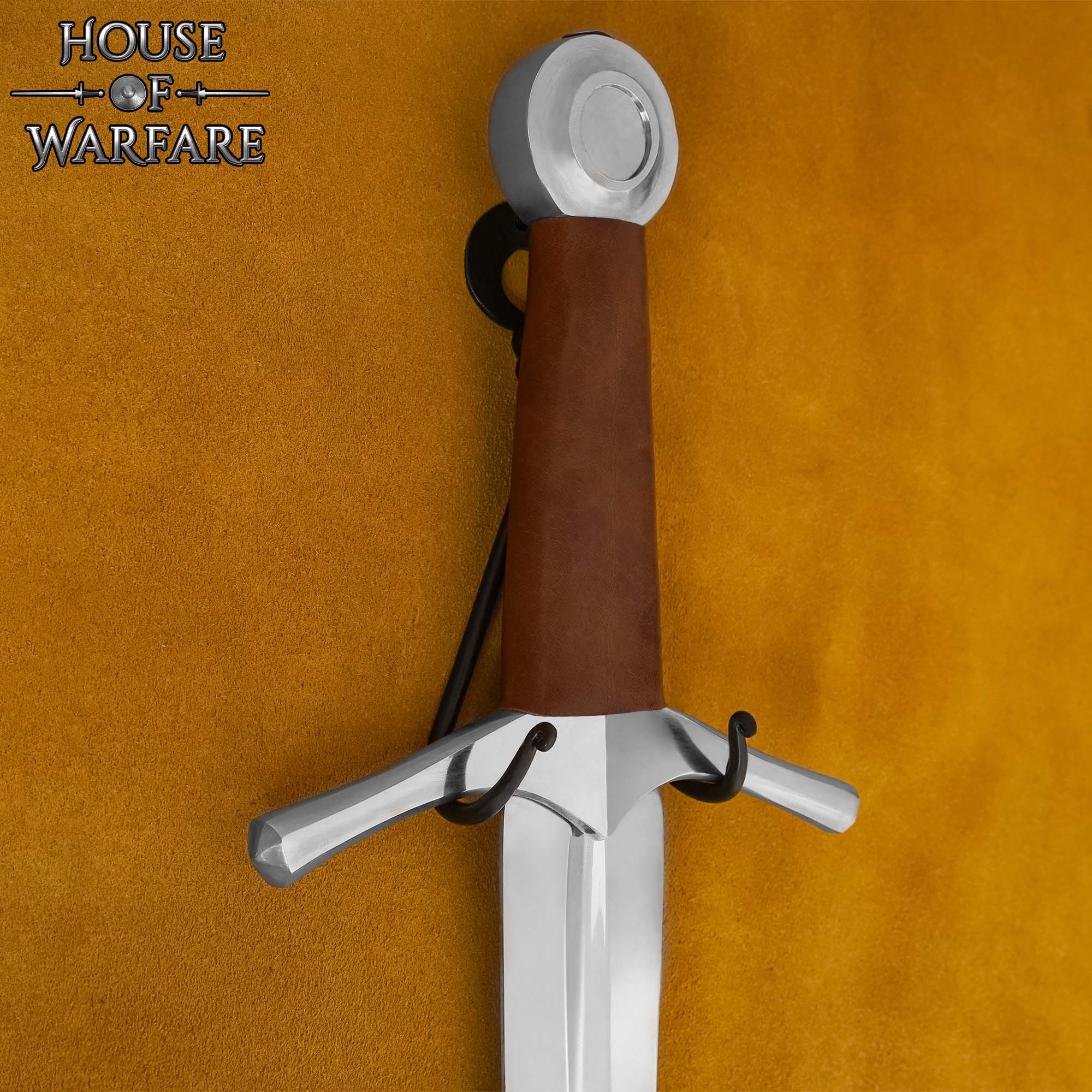 Soporte de Pared para Espada de Hierro Negro Forjado a Mano - Colgador de Exhibición de Doble Gancho - Imagen 19