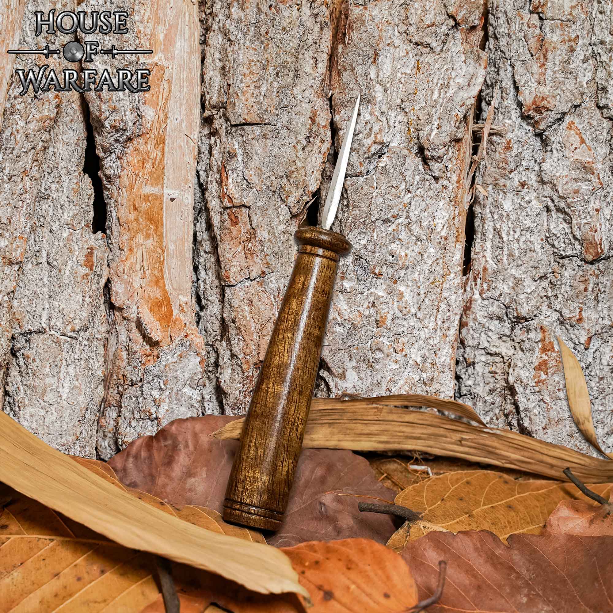 Lezna de Cuero - Mango de Madera Pulida - Herramienta de Costura Tradicional - Imagen 8