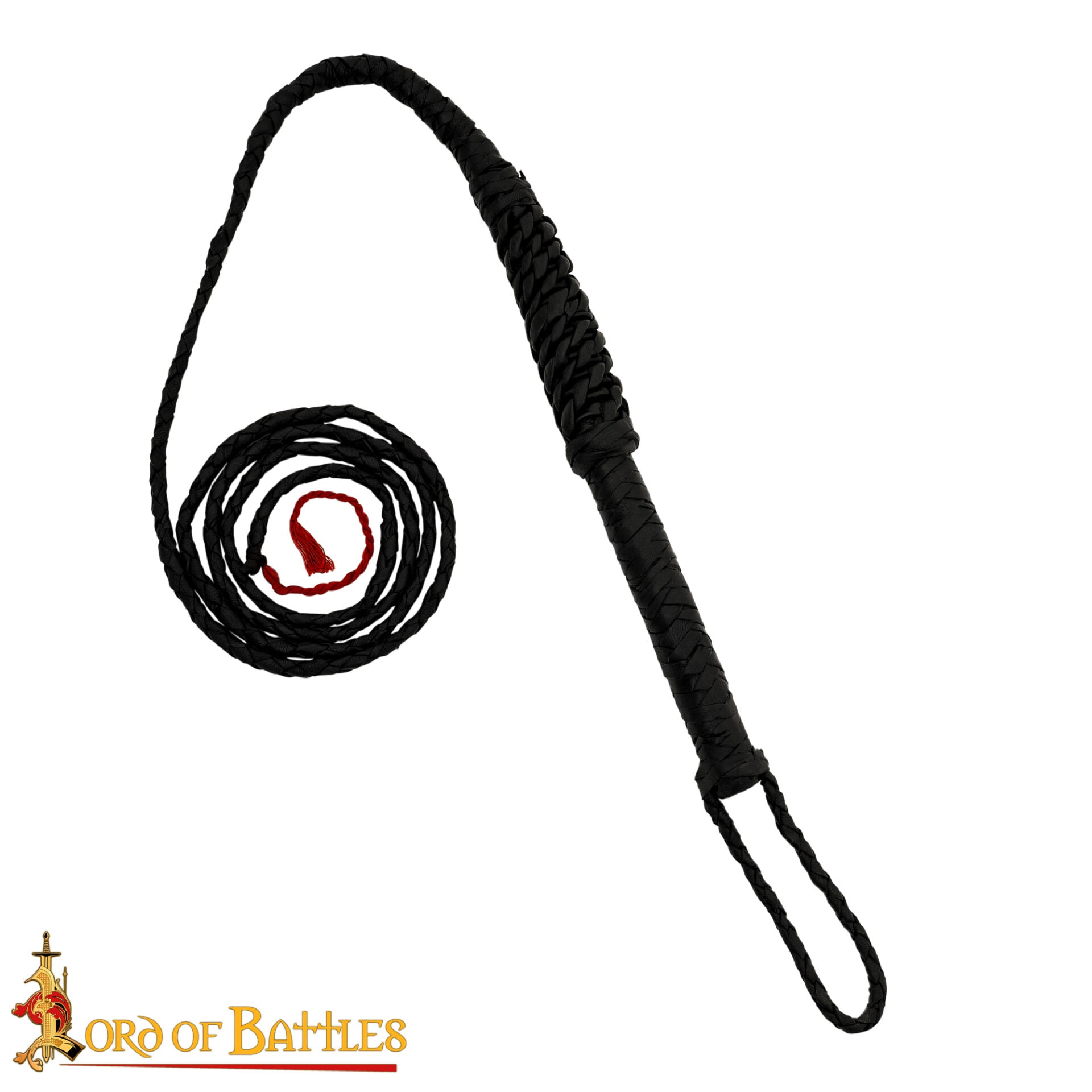 Látigo de Toro Medieval de Cuero Trenzado a Mano - Imagen 5