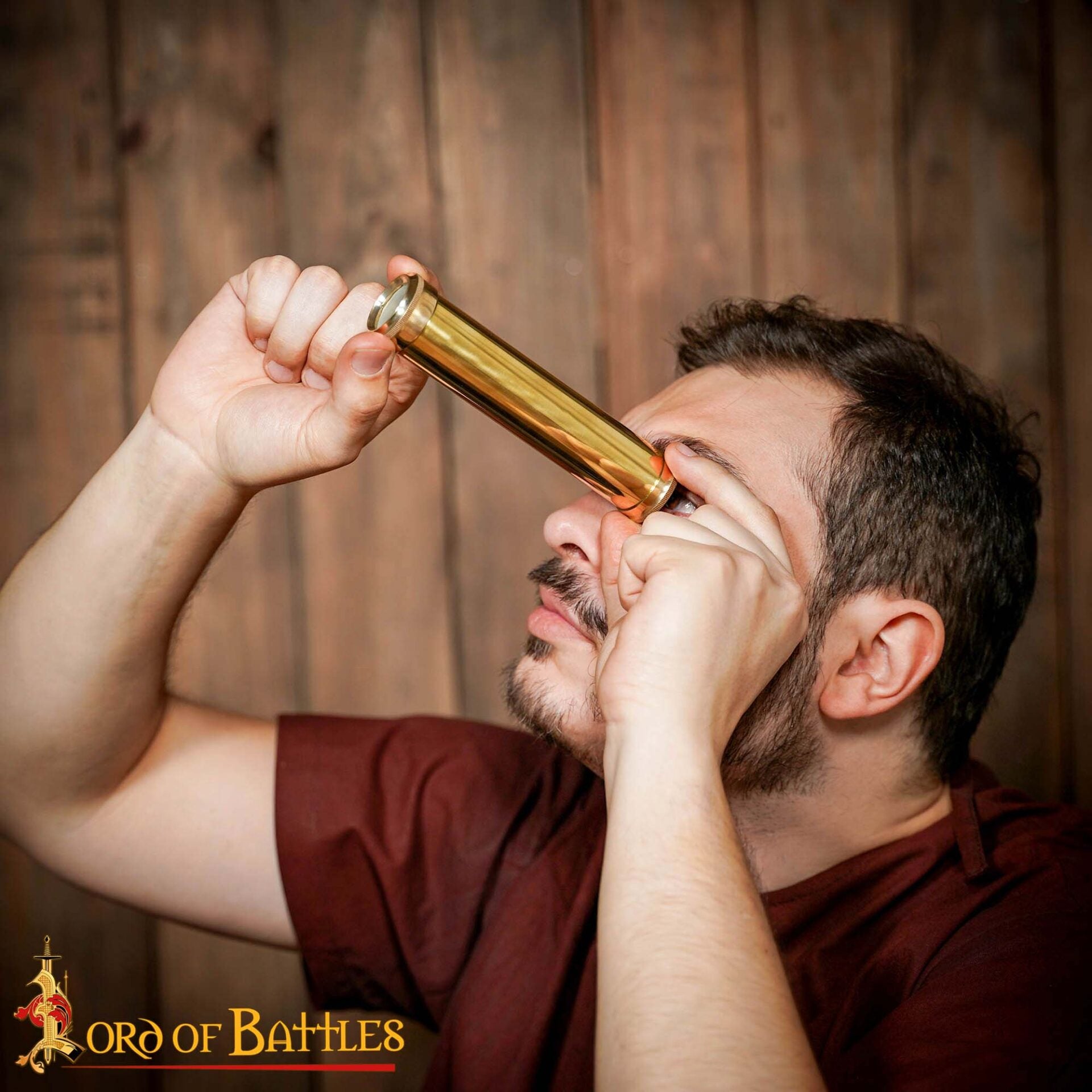 Caleidoscopio de Latón Artesanal - Óptica Vintage Decoración para el Hogar - Imagen 1