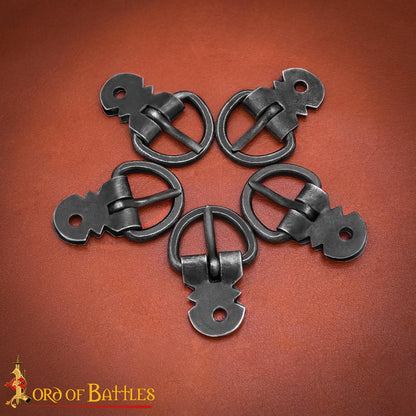 Juego de Hebillas para Armadura de Placas Medieval - Hierro Ennegrecido Forjado a Mano (juego de 5) - Imagen 28