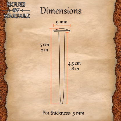 Clavos Medievales Forjados a Mano para Escudos - Juego de 10 Piezas - Imagen 3