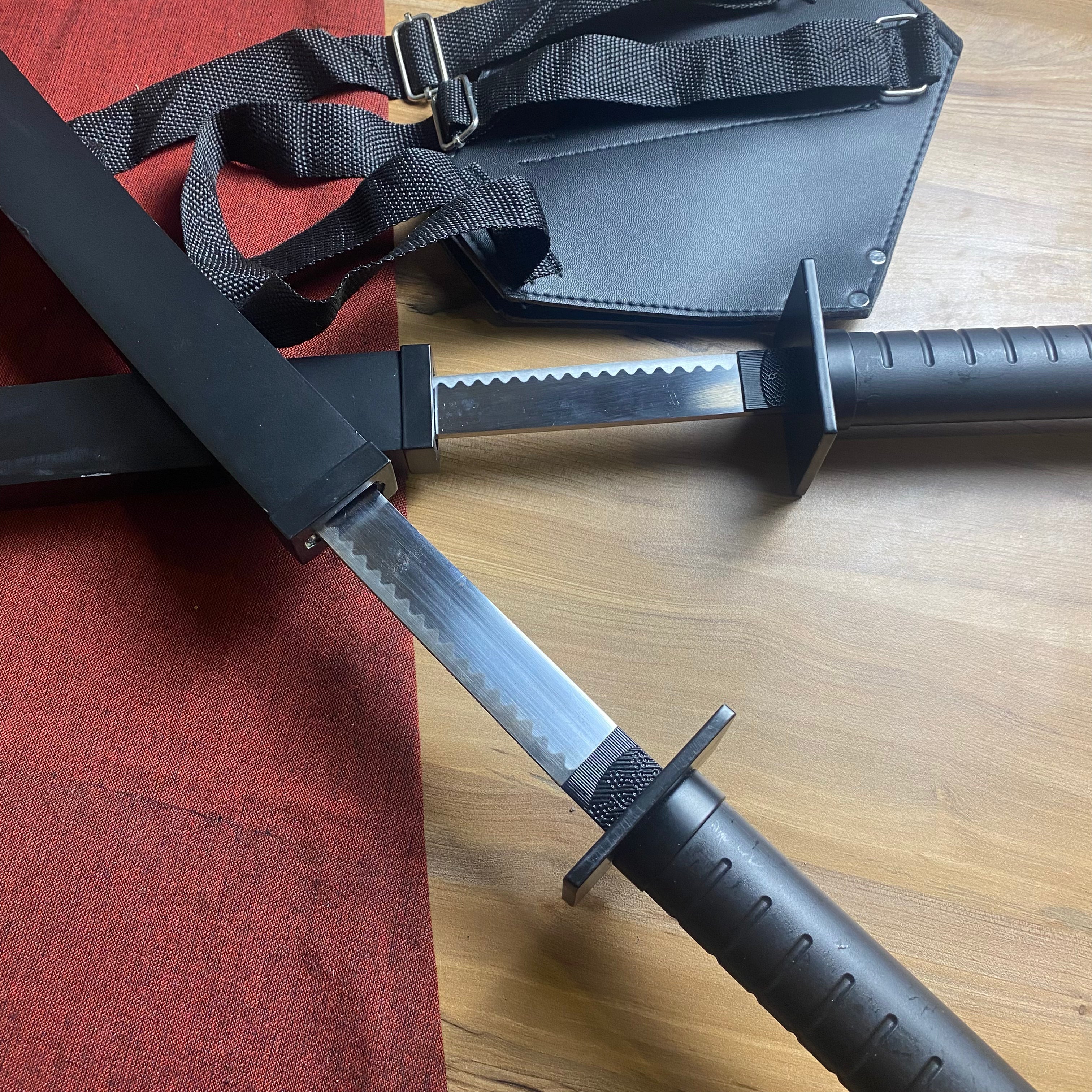 Deadpool's Katanas with Backpack, ZSDP Cosplay W/Defects