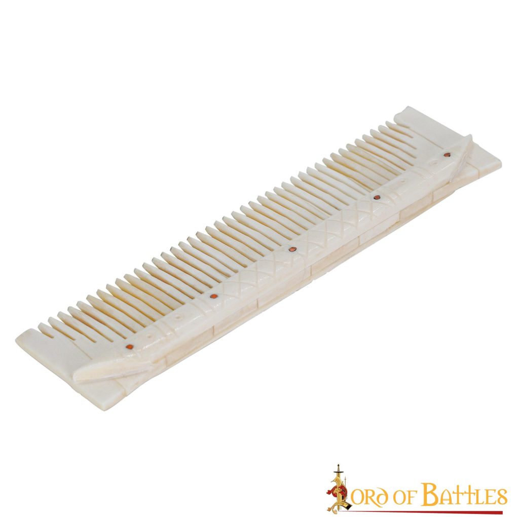 Peine Medieval de Hueso Auténtico Accesorio Artesanal de Hueso Auténtico - Imagen 4