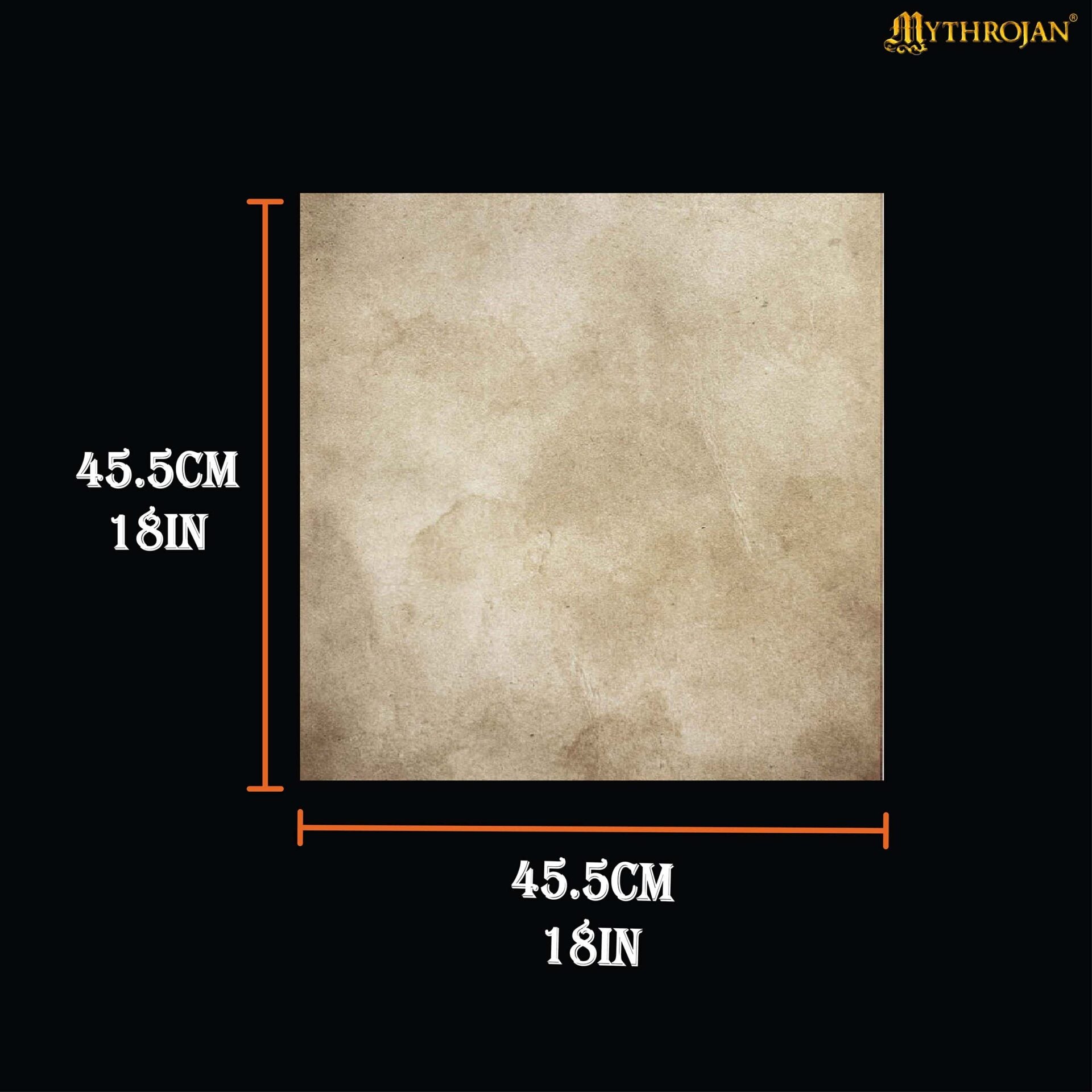 Hoja de Pergamino Medieval de 18x18 Pulgadas - Acabado Envejecido Natural | 1 Unidad - Imagen 8