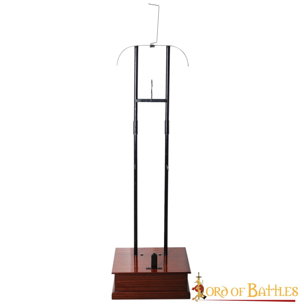 Expositor Medieval de Armadura Completa - Estructura de Acero de Calibre 18 con Base de Madera Dura - Imagen 13