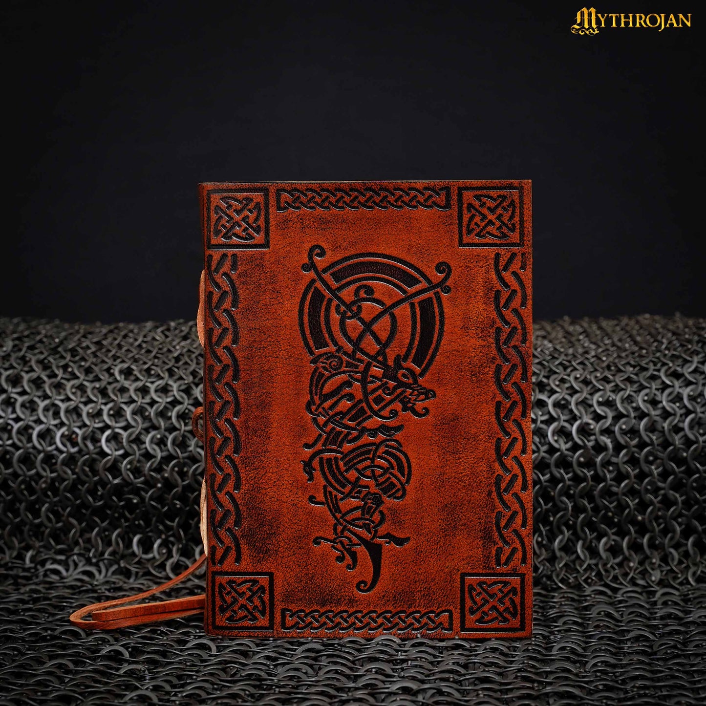 Mythrojan Diario Medieval de Cuero Rústico Vintage Diario - Imagen 2