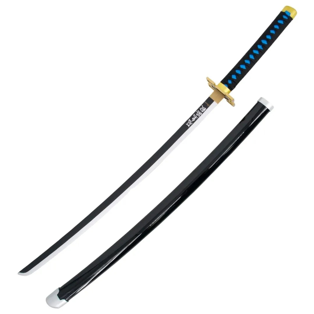 Pack Pilares del Honor con 3 Katanas de Bambú Kimetsu No Yaiba y Expositor - Espadas y Más.