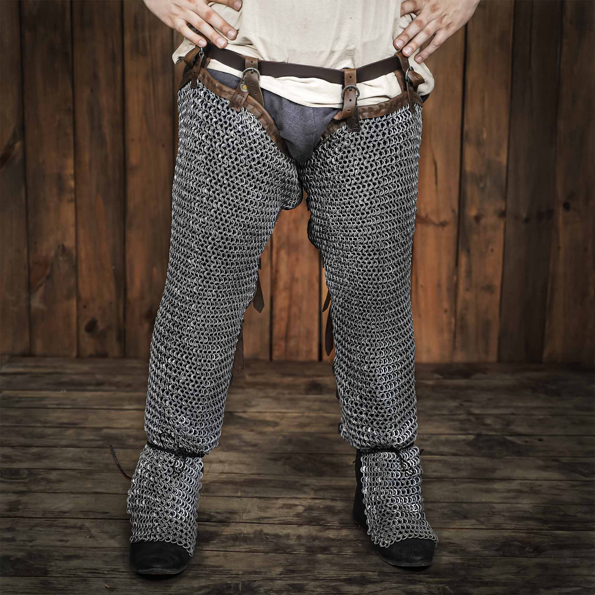 Mallas de Cota de Malla - Anillo Plano Remachado de 9 Mm - Acero Inoxidable de Calibre 18 - Ideal para Conjuntos de Armadura de Cuerpo Entero - Imagen 4