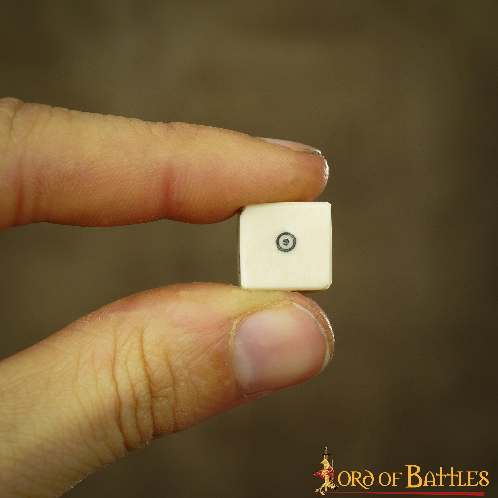 Dados Romanos de Hueso con Teselas - Juego de 6 Dados en Espiral Hechos a Mano (hueso Pulido) - Imagen 15