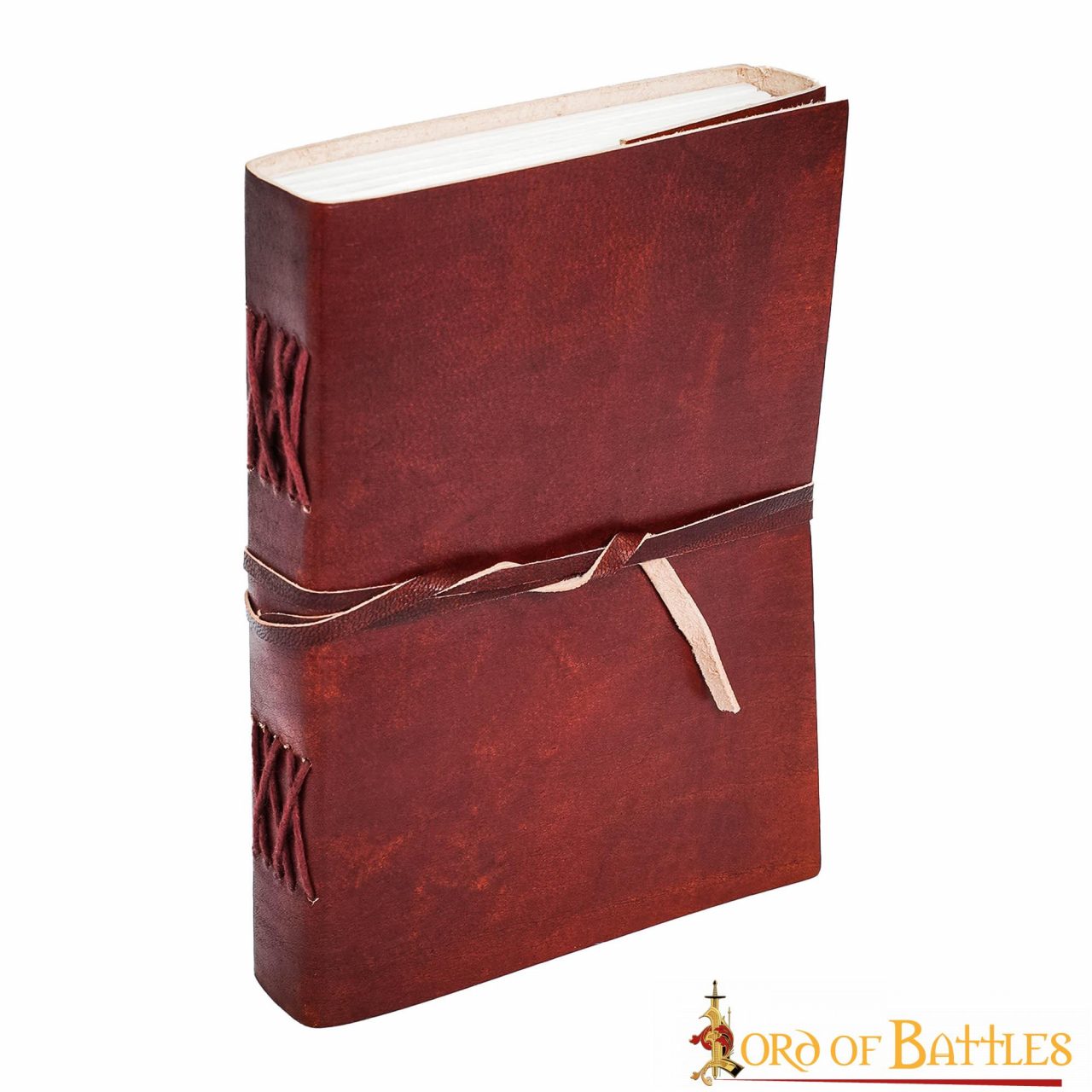 Medieval Leather Wrap Journal - Cuaderno Artesanal con Cierre de Corbata - Imagen 11