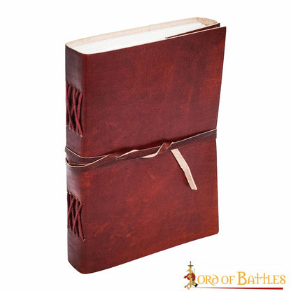 Medieval Leather Wrap Journal - Cuaderno Artesanal con Cierre de Corbata - Imagen 11