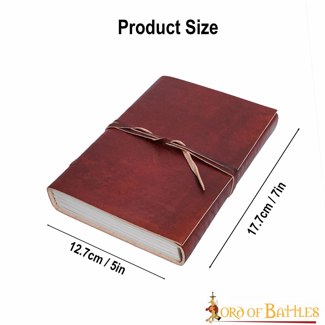 Medieval Leather Wrap Journal - Cuaderno Artesanal con Cierre de Corbata - Imagen 12