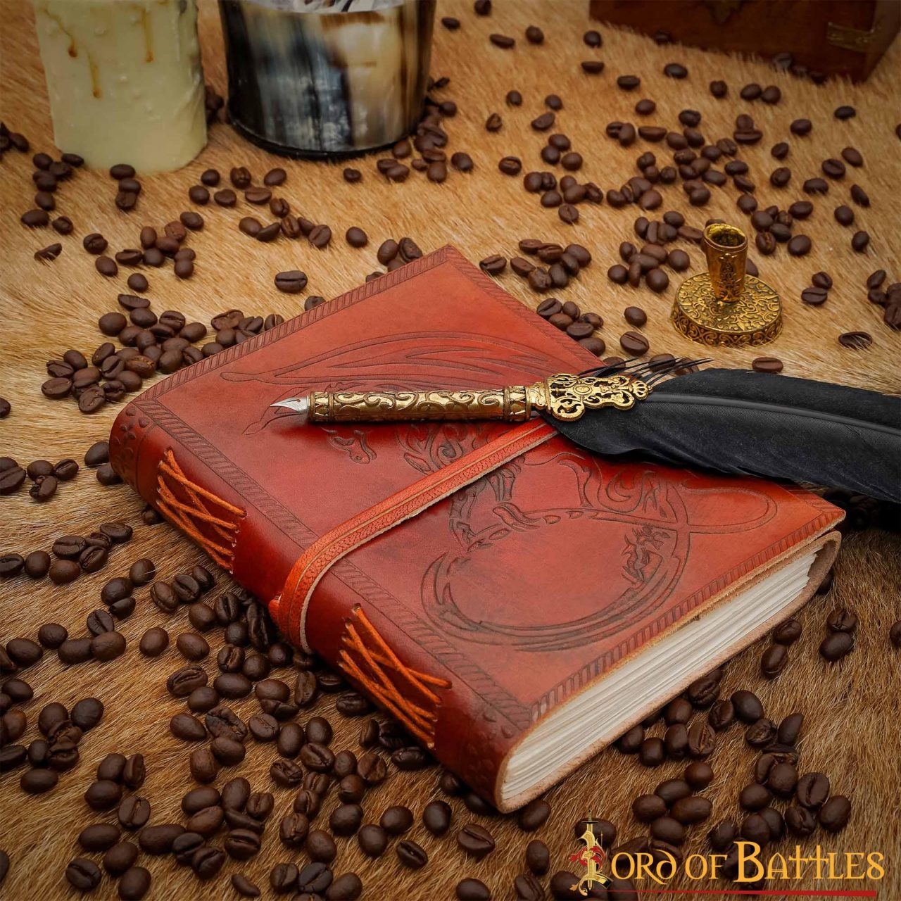 Celtic Dragon Diario de Cuero Diario de Cuero Real - Imagen 9