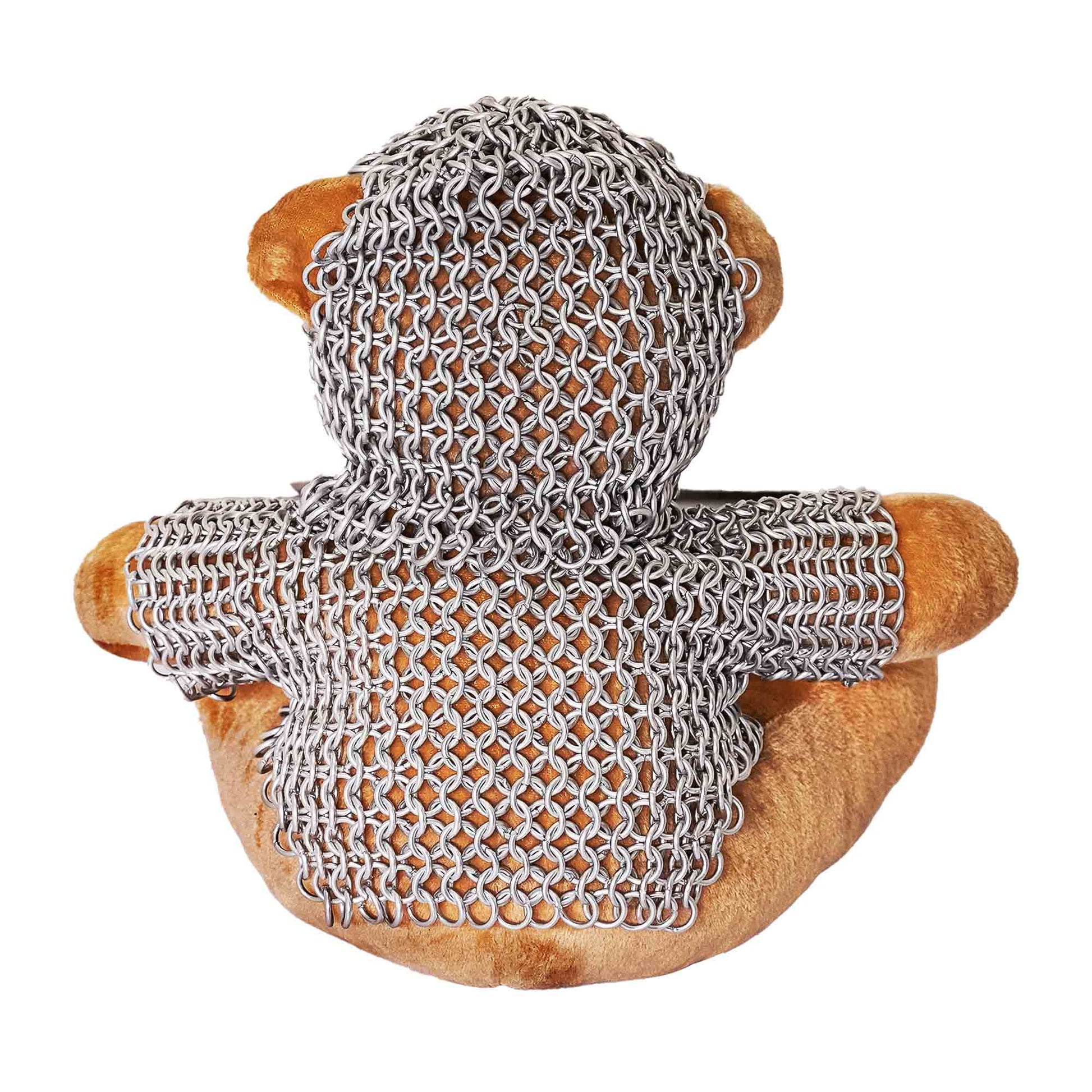 Osito Caballero con Cota de Malla - Oso Guerrero con Cota de Malla de Aluminio Anodizado de 6 Mm 17g - Imagen 9