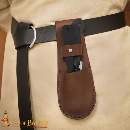 Juego de Cubiertos Viking Rústico - Acero Inoxidable con Funda de Cuero - Imagen 12