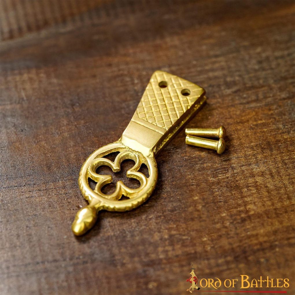 Chape de Latón Macizo Puro Quatrefoil Juego de 5 - Imagen 7