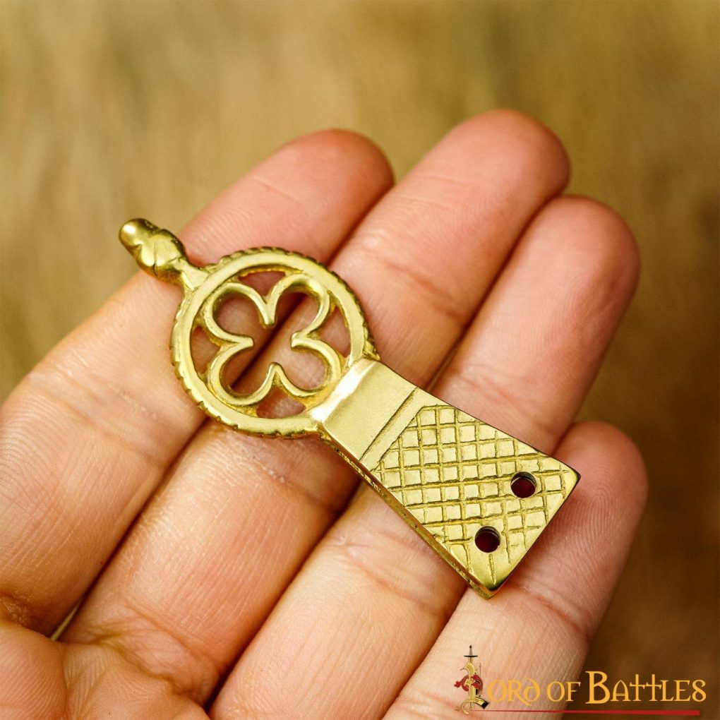 Chape de Latón Macizo Puro Quatrefoil Juego de 5 - Imagen 2