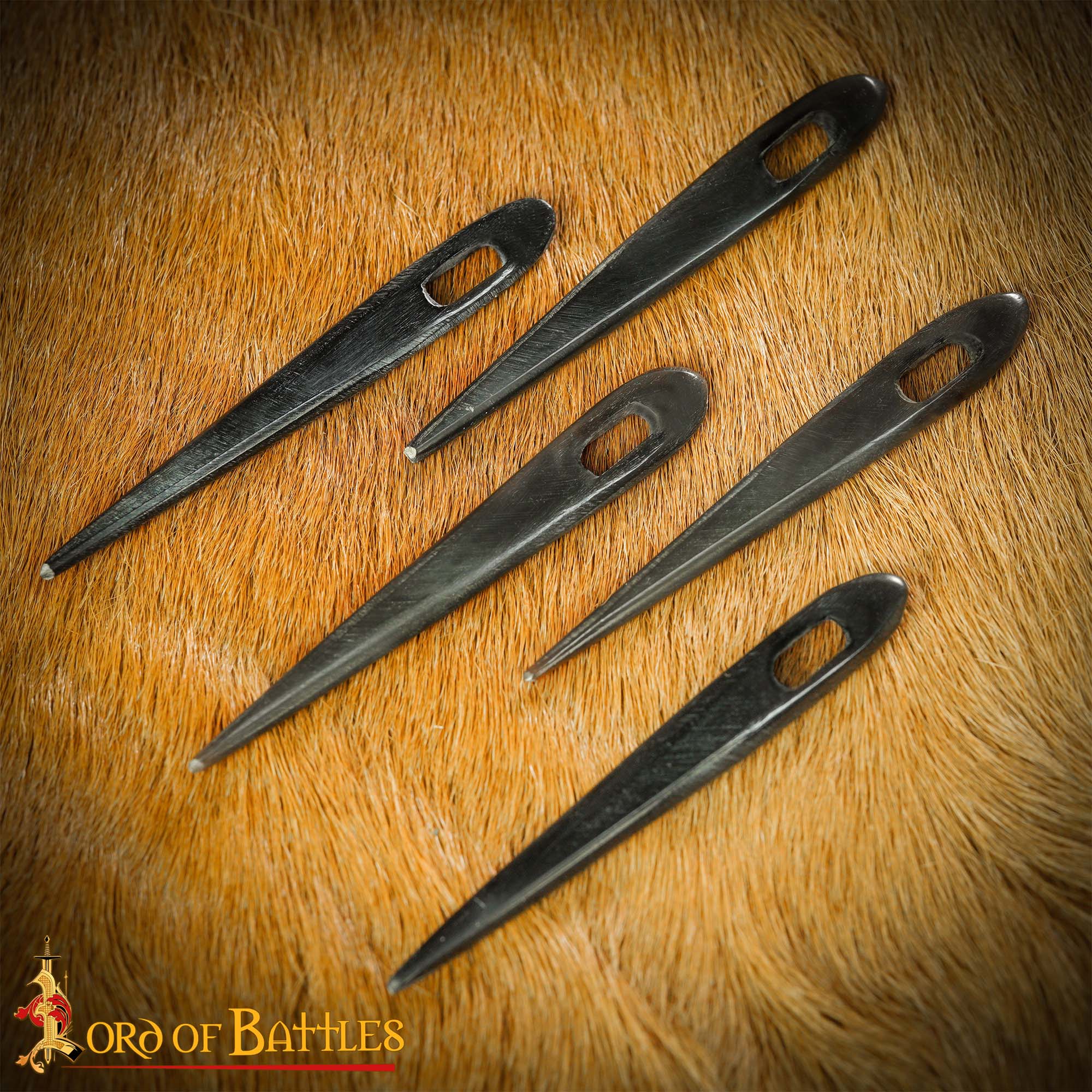 Vikingo Nalbinding Cuerno Agujas Juego de 5 Genuino Cuerno Accesorio - Imagen 5