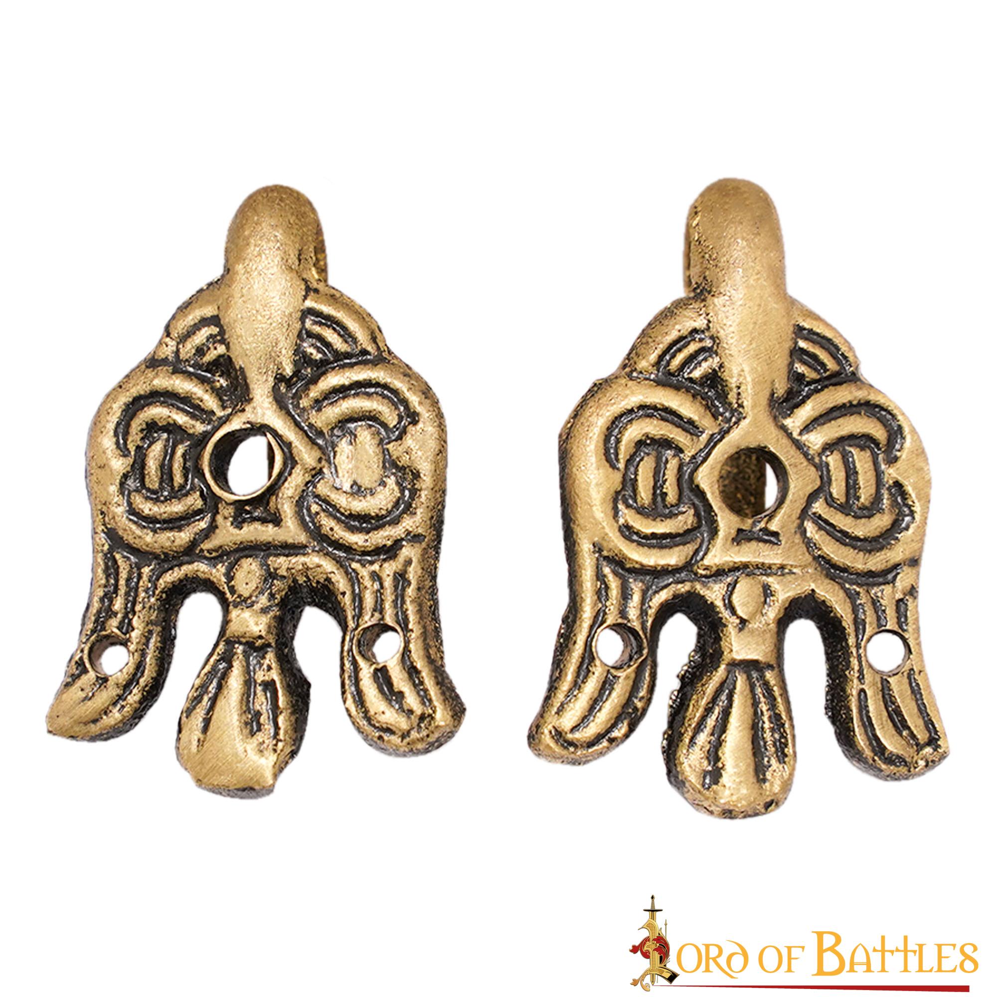 Gancho de Cuervo de Latón Vikingo del Siglo X - 3 Cm - para Envolturas de Piernas y Winingas - Imagen 9