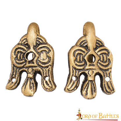 Gancho de Cuervo de Latón Vikingo del Siglo X - 3 Cm - para Envolturas de Piernas y Winingas - Imagen 9