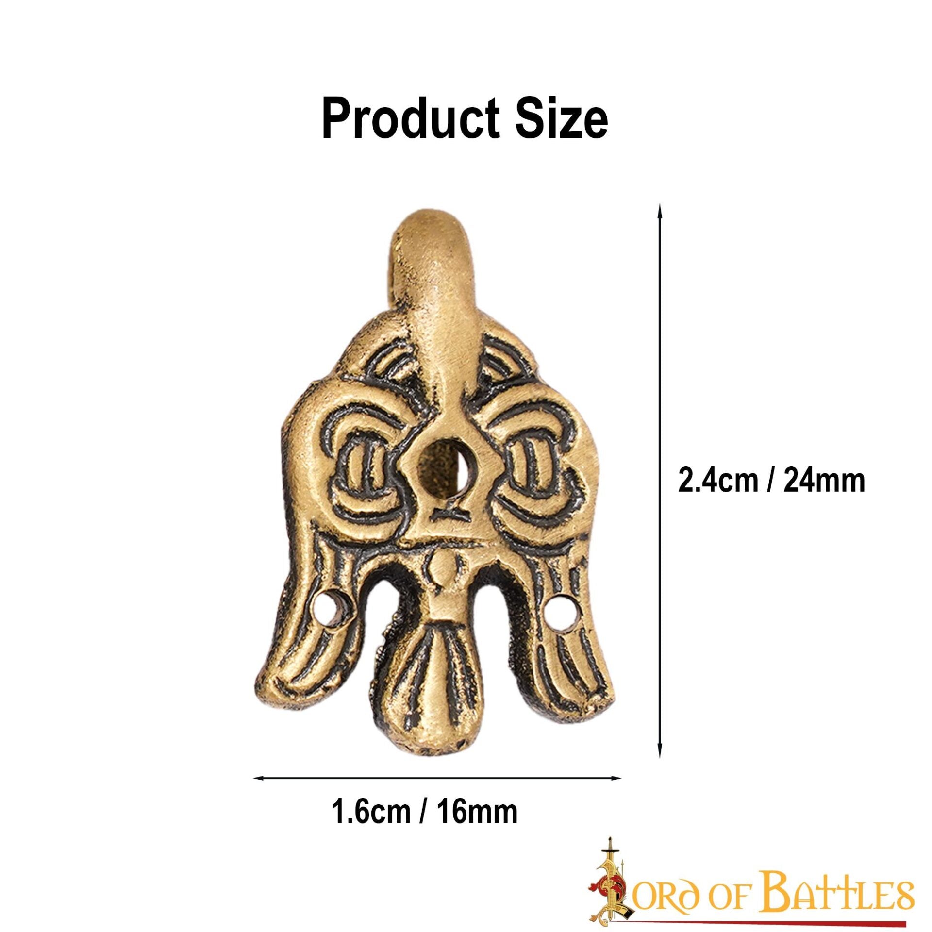 Gancho de Cuervo de Latón Vikingo del Siglo X - 3 Cm - para Envolturas de Piernas y Winingas - Imagen 11
