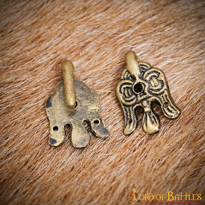 Gancho de Cuervo de Latón Vikingo del Siglo X - 3 Cm - para Envolturas de Piernas y Winingas - Imagen 15