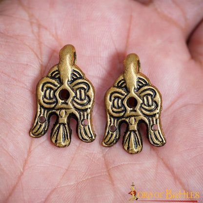 Gancho de Cuervo de Latón Vikingo del Siglo X - 3 Cm - para Envolturas de Piernas y Winingas - Imagen 16