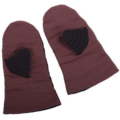 Guantes Manopla Acolchada Protección Acolchada Lienzo Algodón Hecho a Mano - Imagen 1