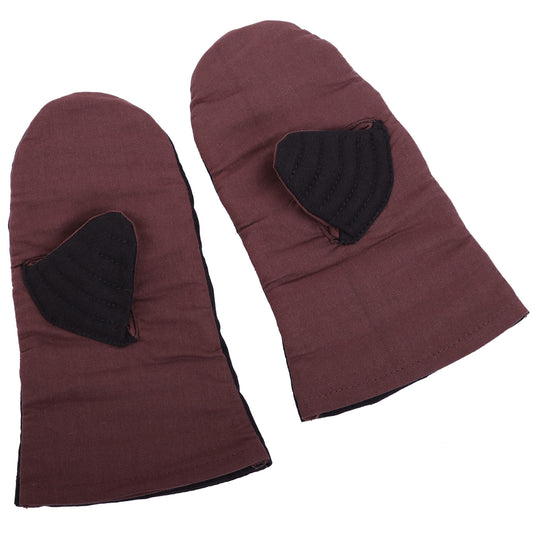 Guantes Manopla Acolchada Protección Acolchada Lienzo Algodón Hecho a Mano - Imagen 1
