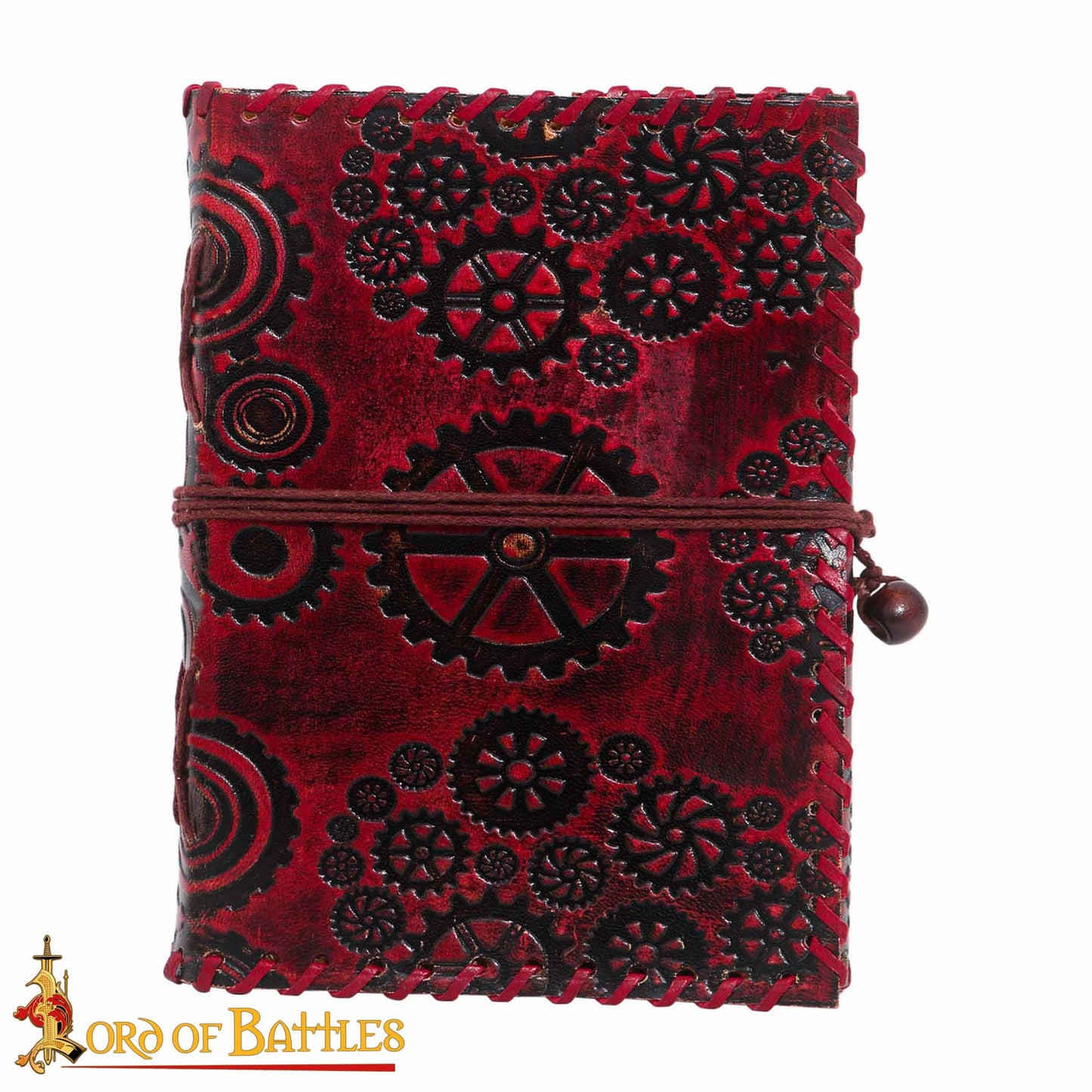 Steampunk Journal Agenda de Piel Auténtica Hecha a Mano - Imagen 3