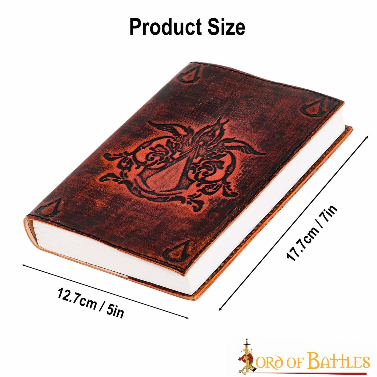 Diario Artesanal Creed Of Assassin Diario de Piel Auténtica - Imagen 3