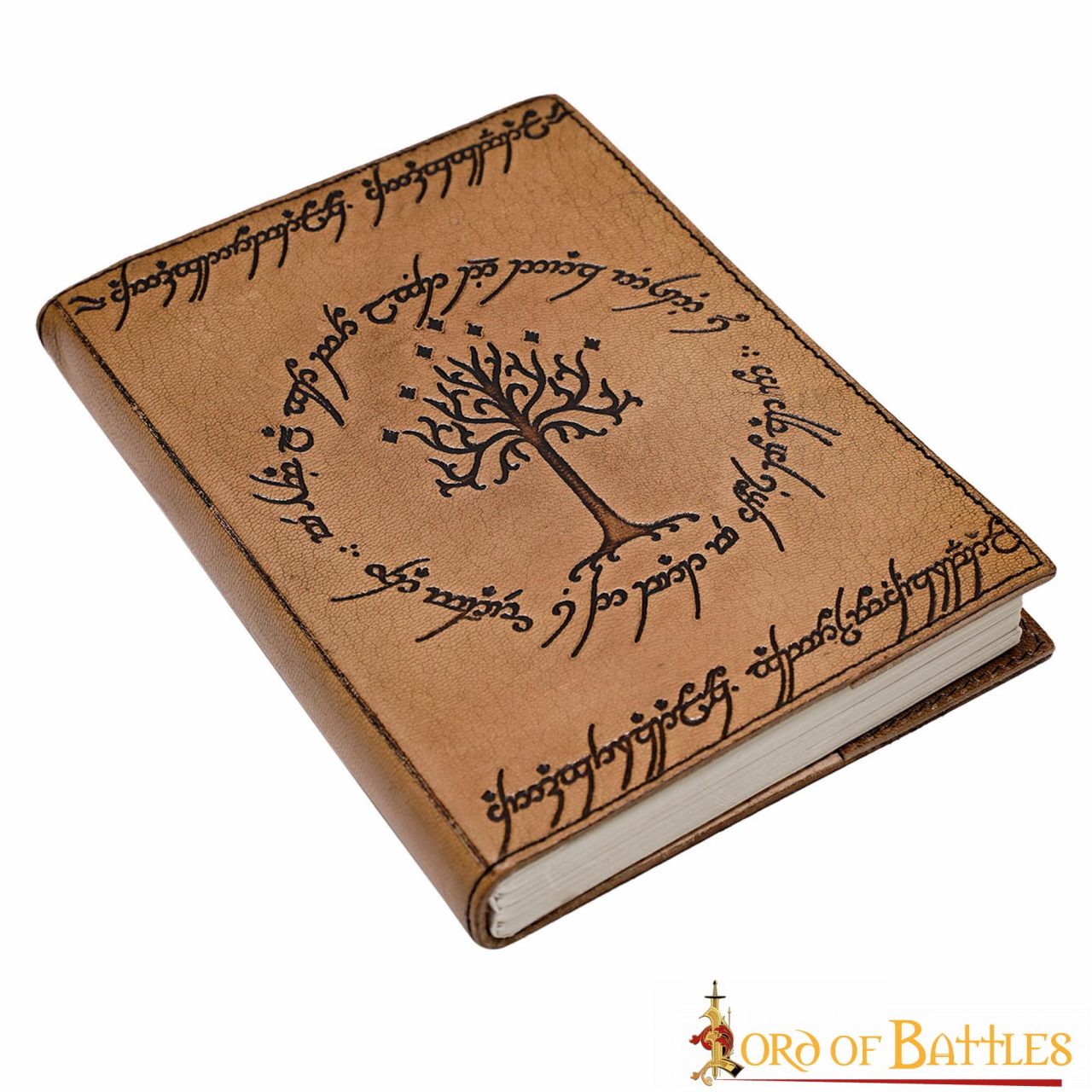 Diario de Piel Árbol de Gondor Diario de Piel Auténtica - Imagen 1