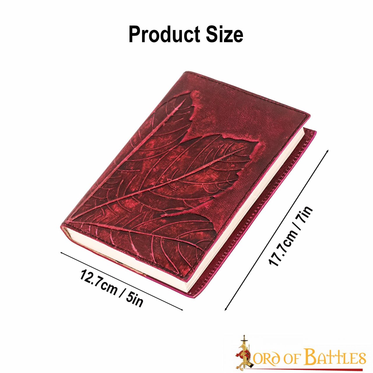 Diario Medieval de Cuero Diario de Cuero Auténtico Hecho a Mano - Imagen 3