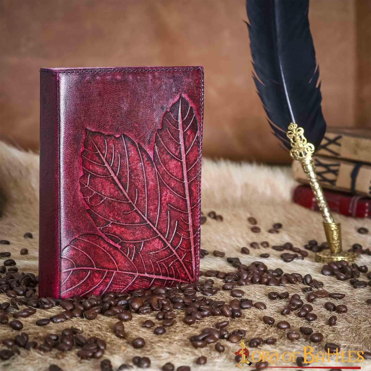 Diario Medieval de Cuero Diario de Cuero Auténtico Hecho a Mano - Imagen 5