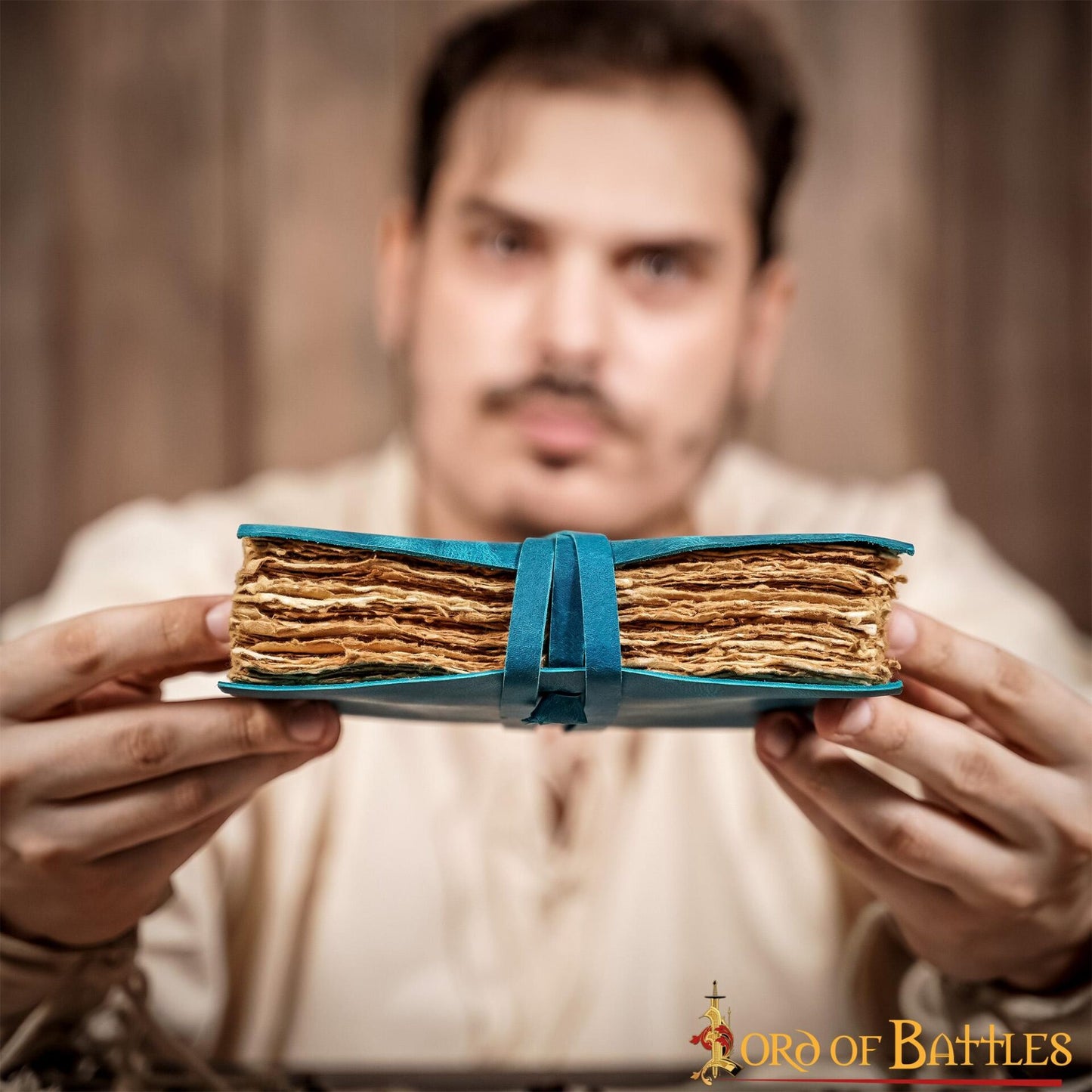 Diario Medieval de Piel Auténtica Hecho a Mano - Imagen 7