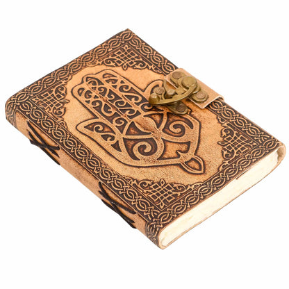 Diario Medieval de Piel Auténtica Hecho a Mano - Imagen 1