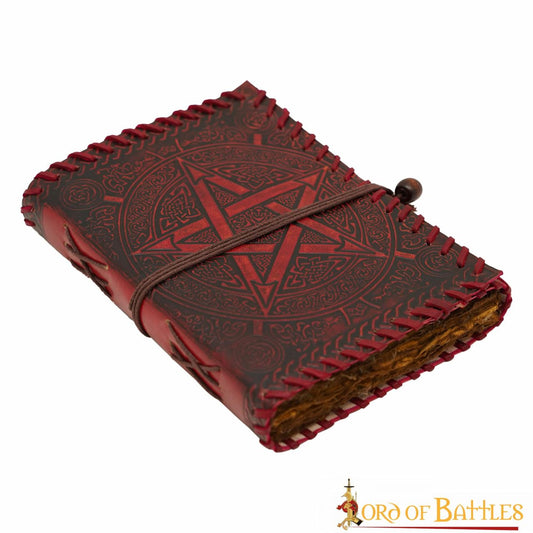 Diario Medieval Hecho a Mano Diario de Piel Auténtica Hecho a Mano - Imagen 1