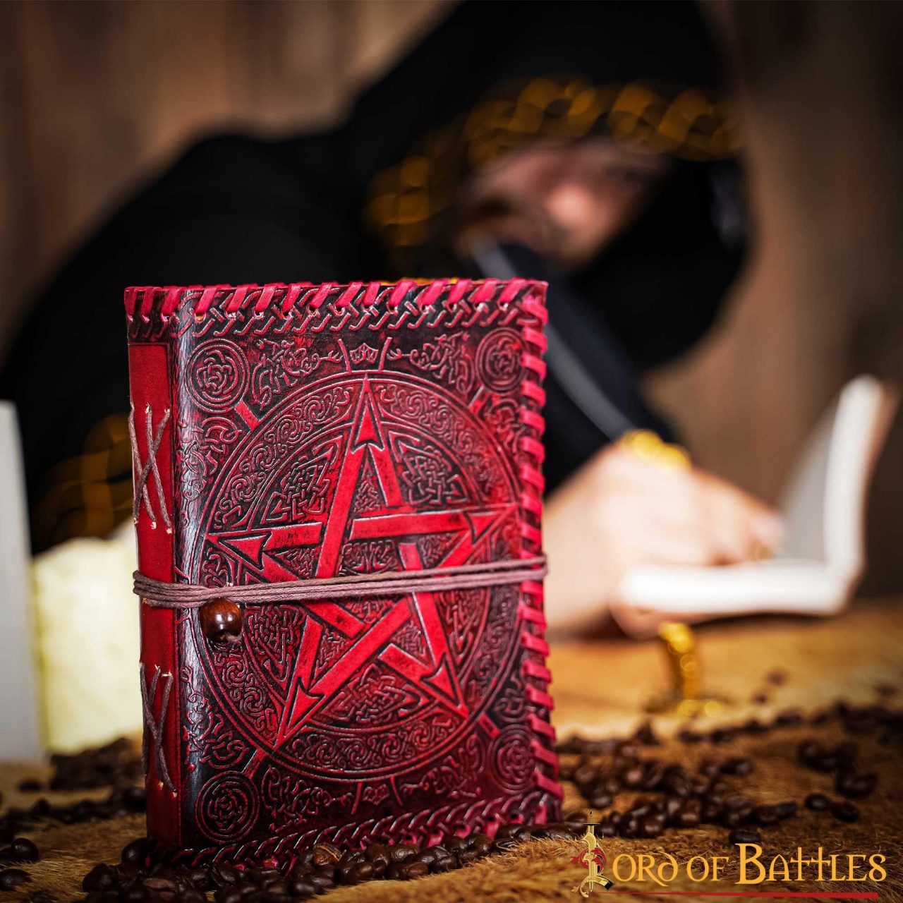 Diario Medieval Hecho a Mano Diario de Piel Auténtica Hecho a Mano - Imagen 11