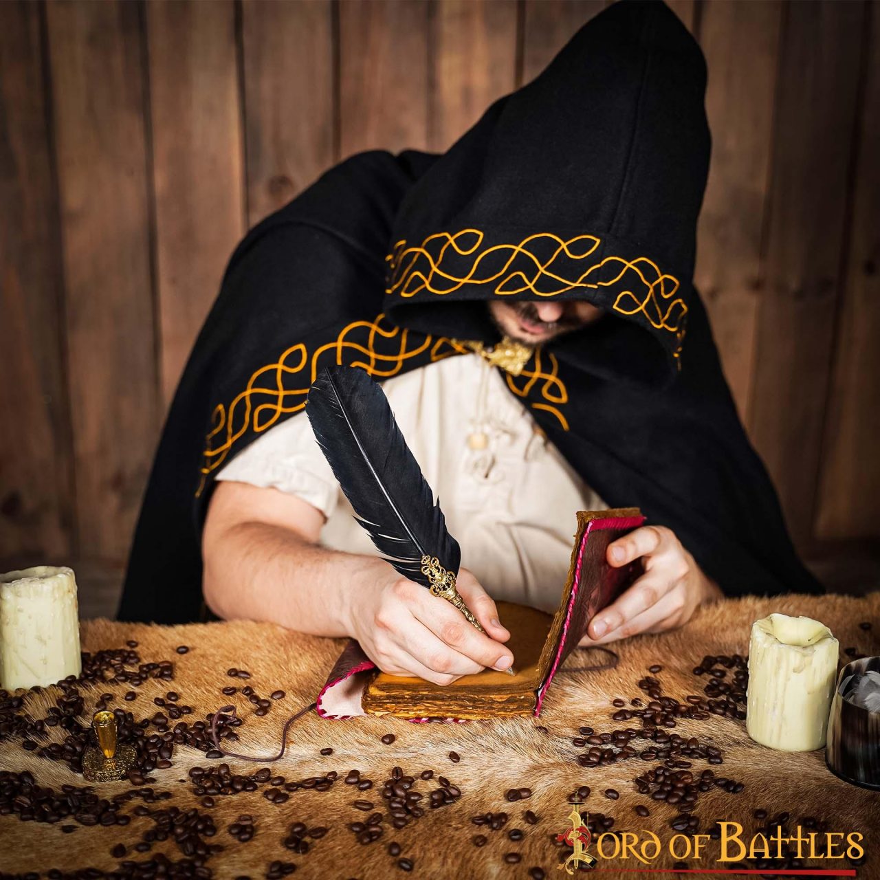 Diario Medieval Hecho a Mano Diario de Piel Auténtica Hecho a Mano - Imagen 5