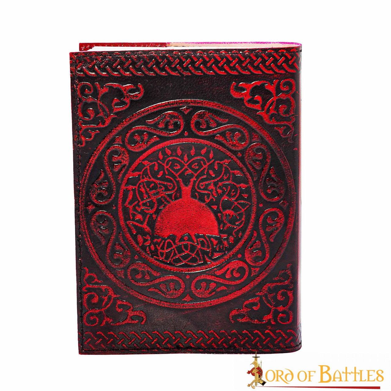 Diario Medieval Pentáculo Hecho a Mano Diario de Piel Auténtica - Imagen 2