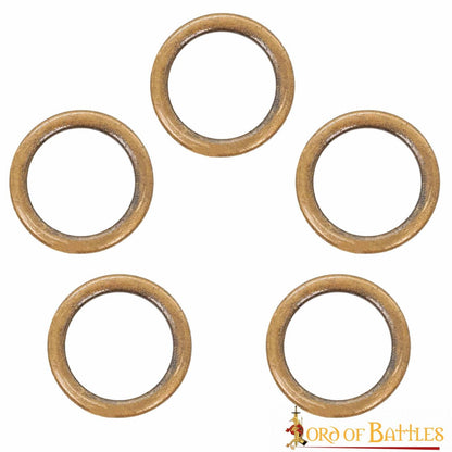 Hebilla Anillo Latón Antiguo Lazo Cinturón Accesorio Funcional Juego de 5 Piezas - Imagen 9