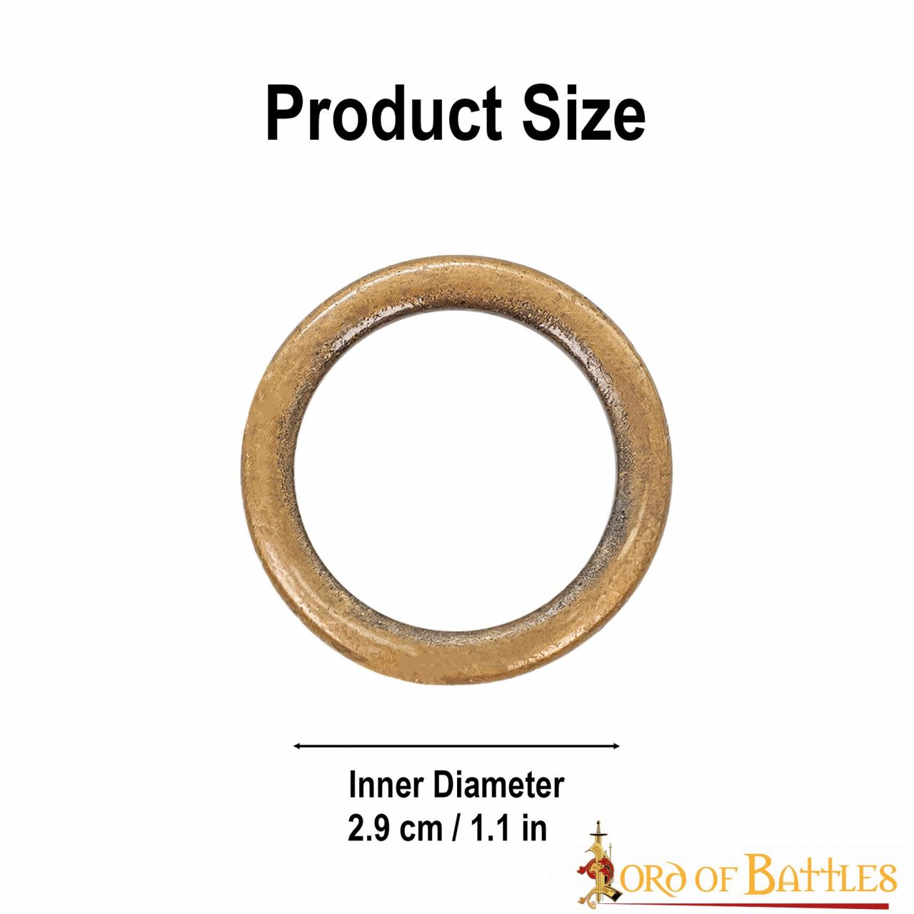 Hebilla Anillo Latón Antiguo Lazo Cinturón Accesorio Funcional Juego de 5 Piezas - Imagen 3