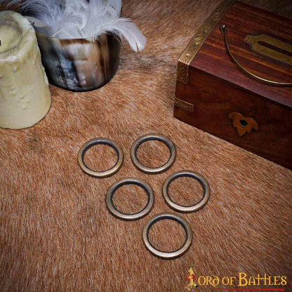 Hebilla Anillo Latón Antiguo Lazo Cinturón Accesorio Funcional Juego de 5 Piezas - Imagen 8