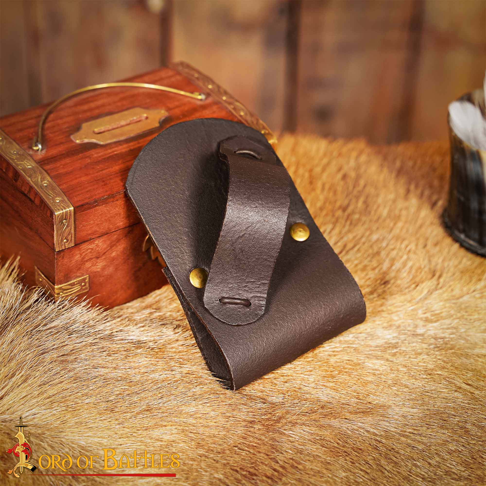 Rana de Cuero Auténtica Hecha a Mano para Espadas de Madera - Imagen 5